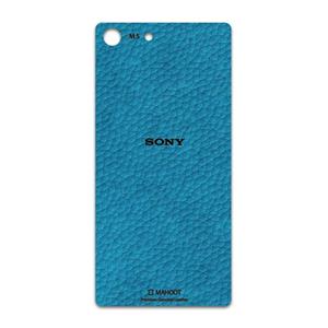 برچسب پوششی ماهوت مدل Blue-Leather مناسب برای گوشی موبایل سونی Xperia M5 