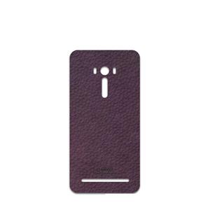 برچسب پوششی ماهوت مدل Purple-Leather مناسب برای گوشی موبایل ایسوس ZenFone Selfie 