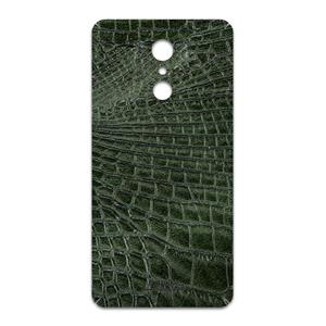 picture برچسب پوششی ماهوت مدل Green-Crocodile-Leather مناسب برای گوشی موبایل ال جی Q Stylus