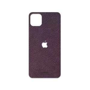 برچسب پوششی ماهوت مدل Purple-Leather مناسب برای گوشی موبایل اپل iPhone 11 Pro Max 