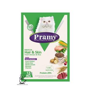 picture غذای خشک پرامی Pramy گربه مخصوص پوست و مو 1.5 Kg