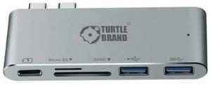 picture Turtle Brand Thunderbolt 3 Multi-Port Hub with SD Card Slots - Space Gray