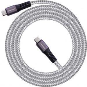 picture Turtle Brand Nylon Braided Type-C to Type-C Cable 1.2m - Gray