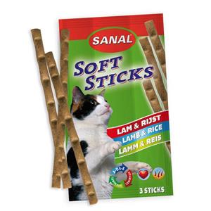 picture تشویقی مدادی گربه سانال با طعم بره و برنج – Sanal Sticks