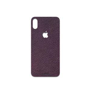 picture برچسب پوششی ماهوت مدل Purple-Leather مناسب برای گوشی موبایل اپل iPhone X