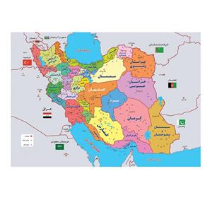 picture نقشه دانش آموزی ایران انتشارات اندیشه کهن پرداز کد 101
