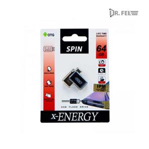 picture فلش ۶۴ گیگ ایکس-انرژی X-Energy SPIN OTG