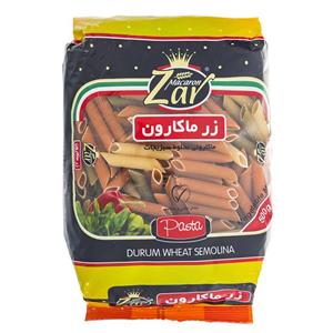 ماکارونی پنه ریگاته مخلوط سبزیجات زر ماکارون مقدار 500 گرم 