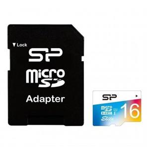 picture  Silicon Power Color Elite UHC-I U1 Class 10 85MBps microSDHC With Adapter – 16GB