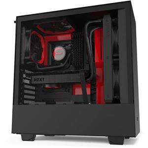 picture NZXT H510 Mid-Tower Case With Tempered Glass – Matte Black Red