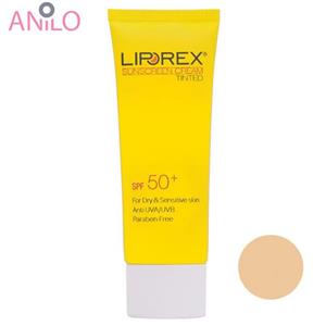 picture کرم ضد آفتاب لیپورکس مناسب پوست خشک و حساس رنگ بژ روشن حجم 40 میل