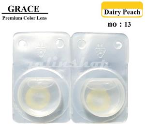 picture لنز رنگی گریس Dairy Peach شماره Grace Premium 13