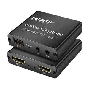 picture کارت کپچر اکسترنال HDMI همراه با پورت میکروفون لمونتک