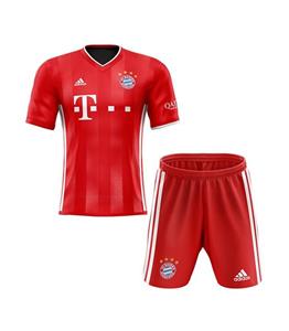picture پیراهن شورت بچه گانه اول بایرن مونیخ Bayern munich home kids kit soccer children 1st