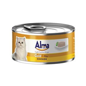 picture کنسرو غذای گربه آلما مدل Gold Chicken وزن 120 گرم