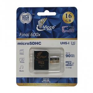 picture کارت حافظه microSDHC ویکو من مدل Extre600X کلاس 10 استاندارد UHS-I U3 سرعت 90MBps ظرفیت 16گیگابایت