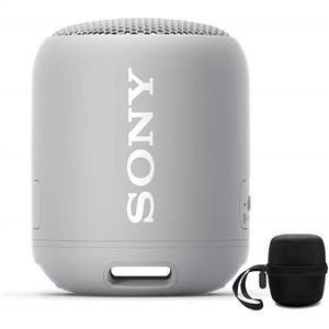 picture Sony SRS-XB12 Extra Bass Portable Bluetooth Speaker (Gray) with Hardshell Carrying Case Bundle
