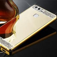 picture قاب محکم Diamond Mirror Case for Huawei P9 قاب آینه ای نگین دار