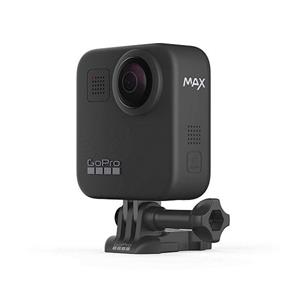 picture GoPro MAX Waterproof 360 Camera + Hero Style Video with Touch Screen, Spherical 5.6K30 UHD Video 16.6MP 360 Photos 1080p Live Streaming Bundle with Hand Grip, 32GB microSD Card, Cloth