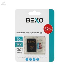 picture BEXO microSDHC & adapter UHS-I U3 Class 10-90MB/s-32GB