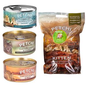 picture بسته غذای بچه گربه پتچی مدل Petchi Kitten Pack مجموعه 4 عددی