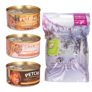 picture بسته غذای گربه پتچی مدل Petchi Adult Pack مجموعه 4 عددی