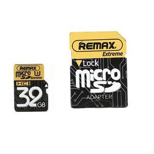 picture کارت حافظه microSDHC ریمکس مدل EXTREME کلاس 10 استاندارد UHS-3 U3 سرعت 80MBps ظرفیت 32 گیگابایت به همراه آداپتور SD