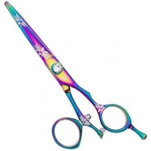 picture Washi Beauty - Rainbow Daisy Titanium Hair Cutting Shear