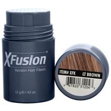 picture پودر پرپشت کننده مو ایکس فیوژن XFusion Keratin Hair Fibers Regular, Light Brown