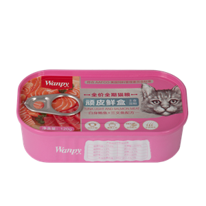 picture غذای کاسه ای گربه ونپی مدل Tuna & Salmon وزن ۱۲۰ گرم