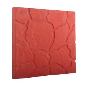 picture موزاییک پلیمری طرح سنگ فرش ۴۰x40 سمنت پلاست قرمز
