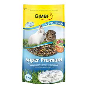 picture غذای Gimbi سوپر پریمیوم بچه خرگوش و  خوکچه 1کیلویی