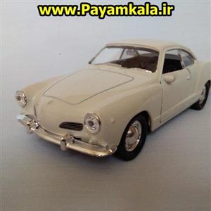 picture فولکس واگن کارمان کوپه (VOLKSWAGEN Karmann Ghia Coupe)  کرم (1:32)WELLY