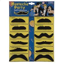 picture Black Mustache Dramatic Set Mustache Pack Of 12