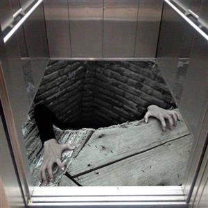 picture کفپوش سه بعدی آسانسور – ترس