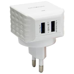 picture شارژر دیواری موکسوم مدل KH-19Y همراه با کابل میکرو یو اس بی                                         Moxom KH-19Y Wall Charger With MicroUSB Cable