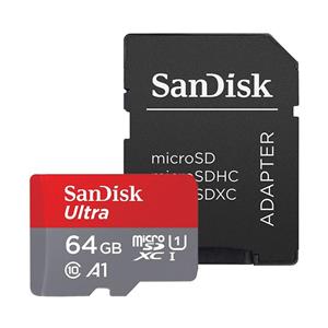 picture Sandisk Ultra A1 UHS-I Class 10 100MBps microSDXC Card With Adapter 64GB
