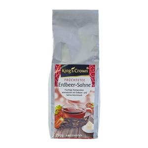 picture بسته چای میوه ای کینگز کرون مدل Erdbeer Sahne
