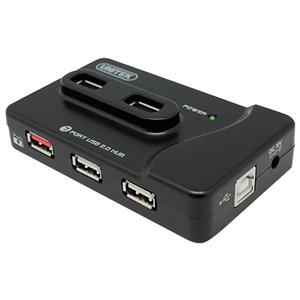 picture هاب USB شش پورت با قابلیت شارژ یونیتک مدل Y-2072                                         Unitek Y-2072 Charging 6 Port USB Hub
