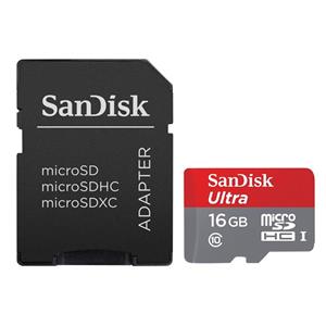 picture SanDisk Ultra UHS-I U1 Class 10 80MBps microSDHC With Adapter 16GB