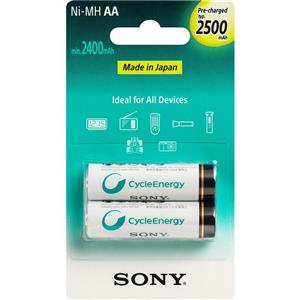 picture Sony NH-AA B2GN Ni-MH Rechargeable AA Battery Pack of 2
