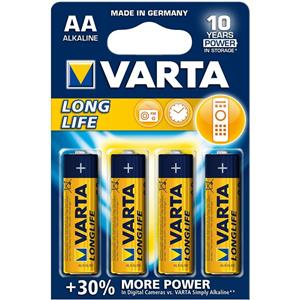 picture Varta LongLife Alkaline LR6AA Battery - Pack of 4