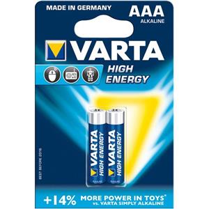 picture Varta High Energy Alkaline LR03AAA Battery - Pack of 2