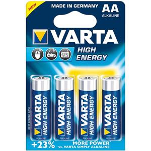 picture Varta High Energy Alkaline LR6AA Battery - Pack of 4