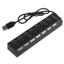 picture 7 Ports USB HUB with On/Off Key and Light Indicator