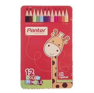 picture Panter MCP 101-12 Color Pencil مداد رنگی جعبه فلزی 12 رنگ پنتر