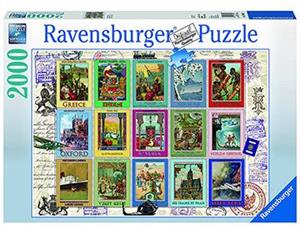 picture پازل 2000  تکه RAVENSBURGER مدل Vacations Stamps