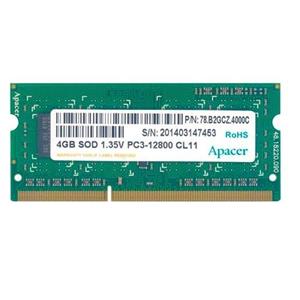 picture Apacer 4GB PC3-12800S SoDimm Notebook RAM Memory Module AS04GFA60CATBGC