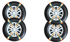 picture Car-chains-8-belt-orange-type زنجیر چرخ پلیمری هشت بندی طرح نارنجی
