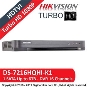 ضبط کننده ویدیویی دیجیتال DVR هایک ویژن مدل DS-7216HQHI-K1 